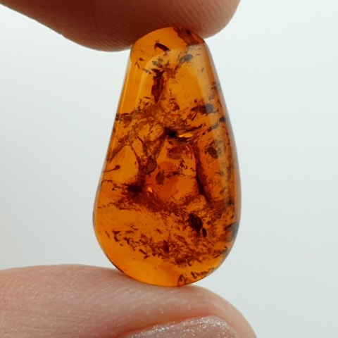 Bursztyn bałtycki kaboszon 22x12 mm nr 956