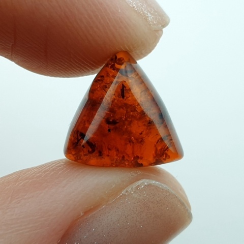 Bursztyn bałtycki kaboszon 11x11 mm nr A232