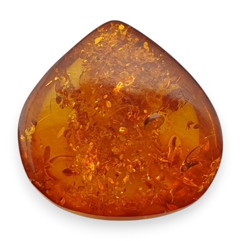 Bursztyn bałtycki kaboszon 13x12 mm nr A212