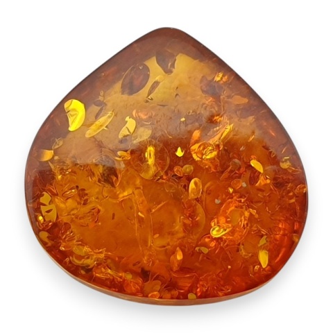 Bursztyn bałtycki kaboszon 13x13 mm nr A194