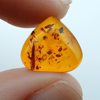 Baltic amber cabochon 14x13 mm no A249