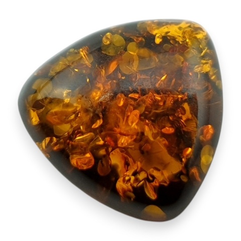 Bursztyn bałtycki kaboszon 14x14 mm nr A183