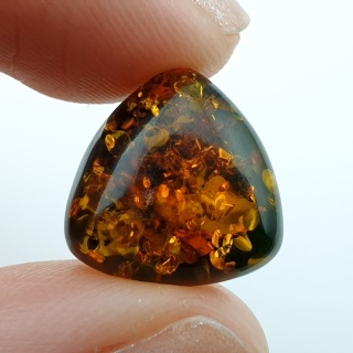 Baltic amber cabochon 14x14 mm no A183