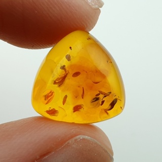Baltic amber cabochon 14x14 mm no A191