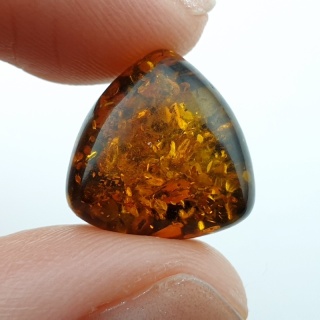 Baltic amber cabochon 14x14 mm no A206