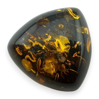 Bursztyn bałtycki kaboszon 14x14 mm nr A217