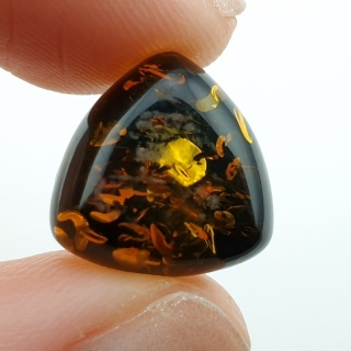 Baltic amber cabochon 14x14 mm no A217