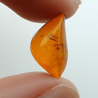 Baltic amber cabochon 15x8 mm no A335