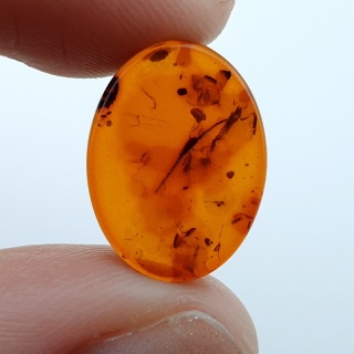 Bursztyn bałtycki kaboszon 16x12 mm nr A302