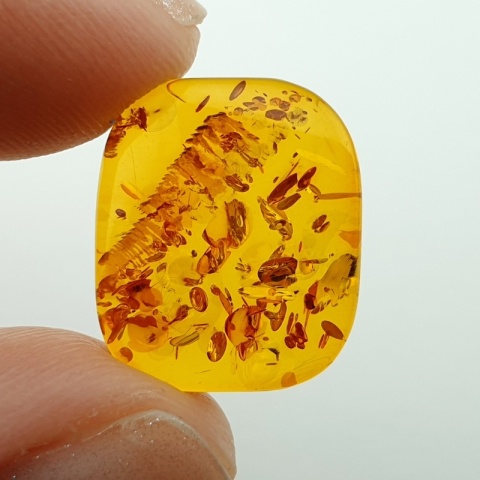 Bursztyn bałtycki kaboszon 16x13 mm nr A279