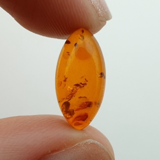Bursztyn bałtycki kaboszon 16x8 mm nr A343