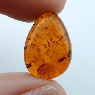 Bursztyn bałtycki kaboszon 17x12 mm nr A167
