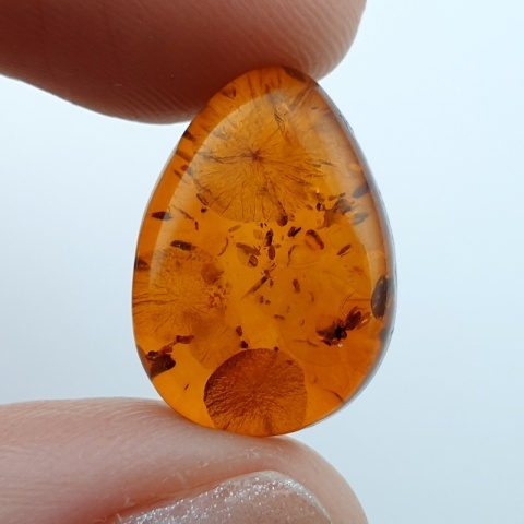Bursztyn bałtycki kaboszon 17x12 mm nr A167