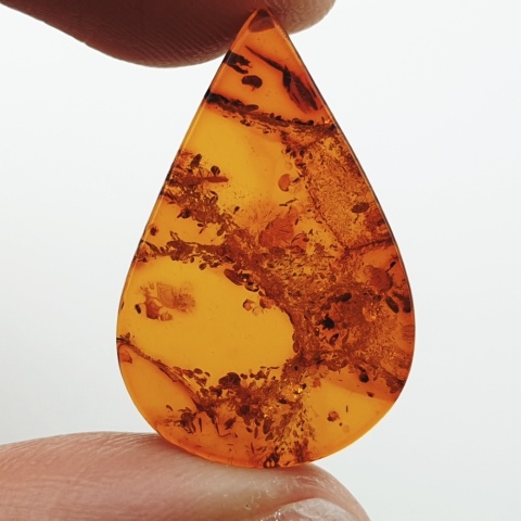 Bursztyn bałtycki płaska łezka 24x16 mm nr 29