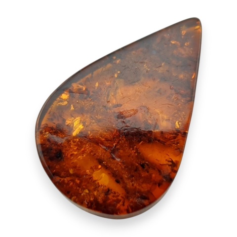 Baltic amber flat teardrop 25x16 mm no 11