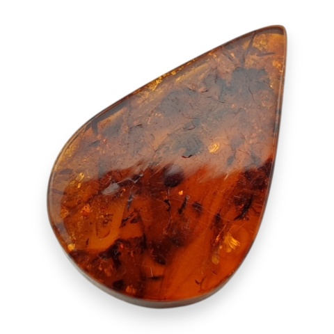 Baltic amber flat teardrop 25x16 mm no 13