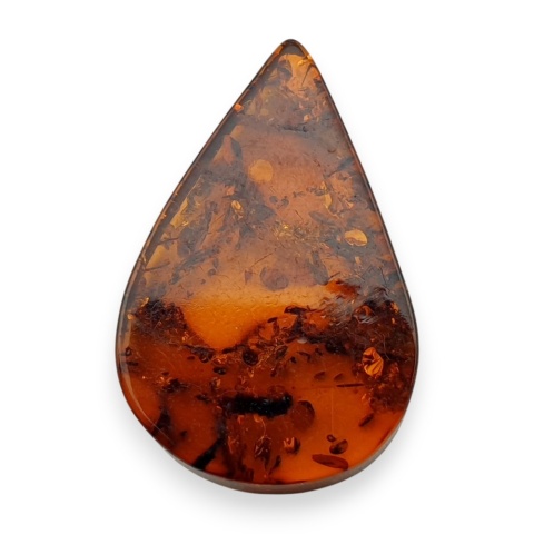 Baltic amber flat teardrop 25x16 mm no 1