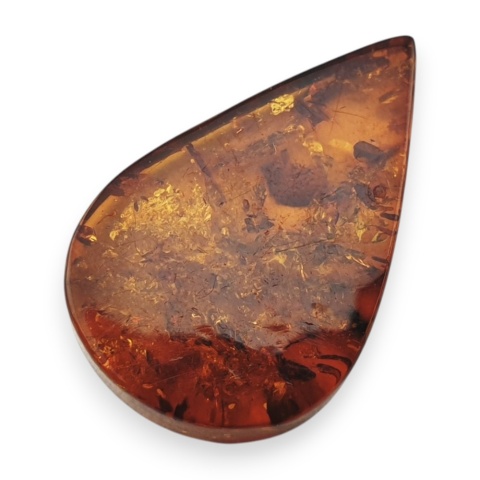 Baltic amber flat teardrop 25x16 mm no 20