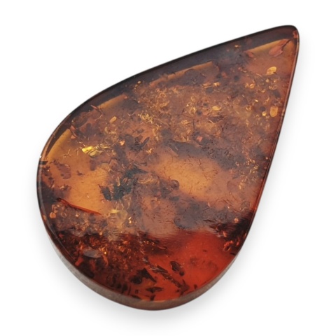 Baltic amber flat teardrop 25x16 mm no 25