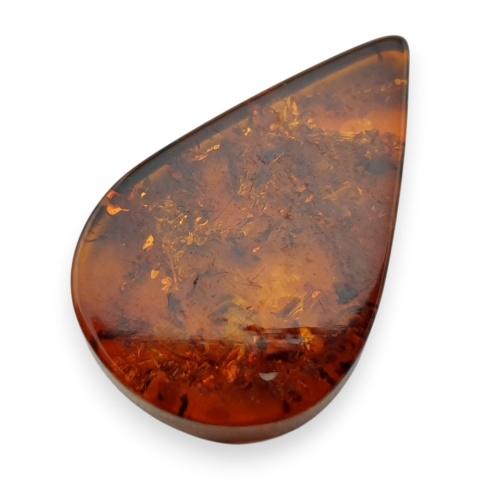 Baltic amber flat teardrop 25x16 mm no 4