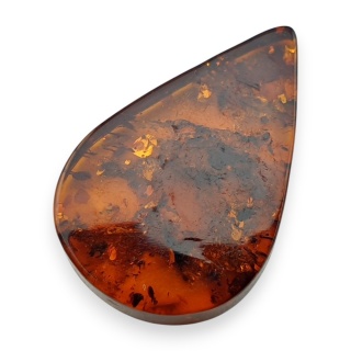 Bursztyn bałtycki płaska łezka 25x16 mm nr 5
