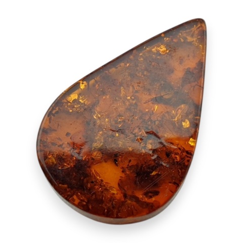 Baltic amber flat teardrop 25x16 mm no 9