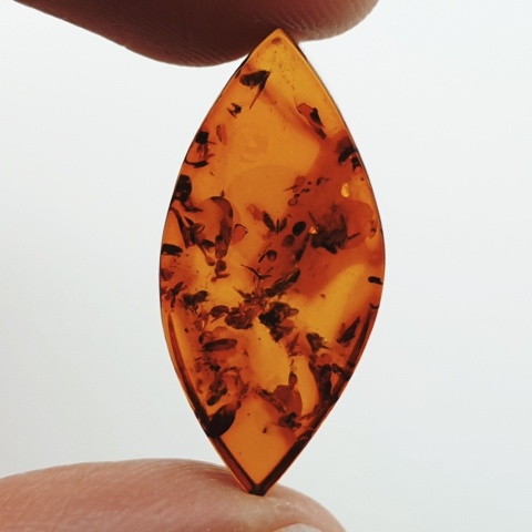 Bursztyn bałtycki płaska markiza 25x12 mm nr 13