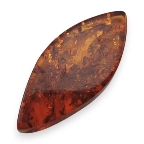 Baltic amber flat marquise 30x13 mm no 11