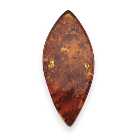 Baltic amber flat marquise 30x13 mm no 11