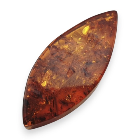 Baltic amber flat marquise 30x13 mm no 8