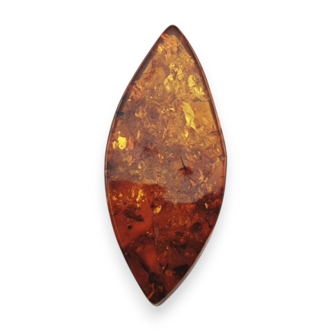 Baltic amber flat marquise 30x13 mm no 8