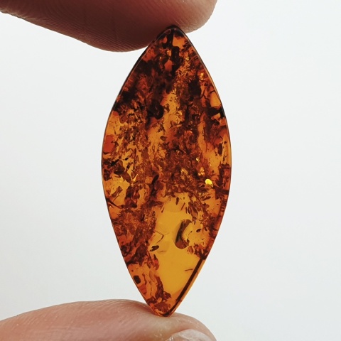 Baltic amber flat marquise 31x14 mm no 7