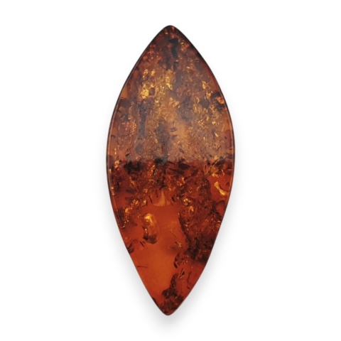 Baltic amber flat marquise 31x14 mm no 7