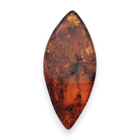 Baltic amber flat marquise 31x14 mm no 9