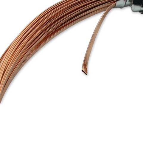 Flat copper wire 0.6x0.2 mm 6 m