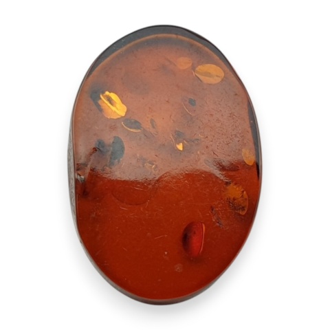 Bursztym bałtycki płaski owal 18x12 mm nr 4