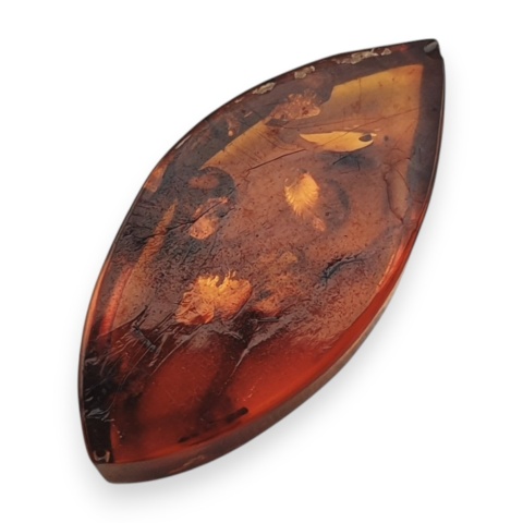 Bursztyn bałtycki płaska markiza 23x11 mm nr 21