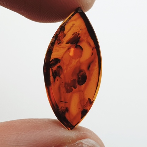 Bursztyn bałtycki płaska markiza 23x11 mm nr 21