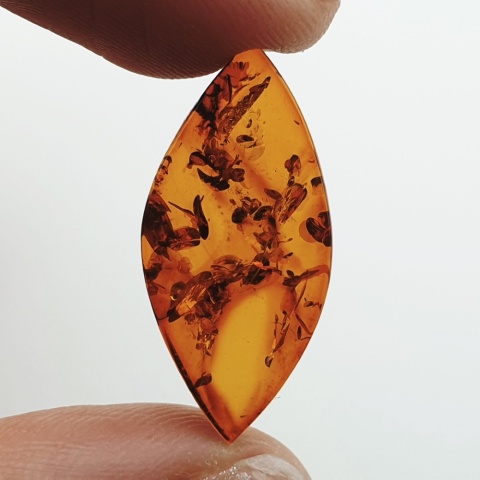 Bursztyn bałtycki płaska markiza 25x12 mm nr 20