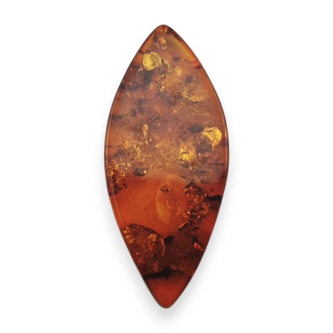 Baltic amber flat marquise 31x14 mm no 22