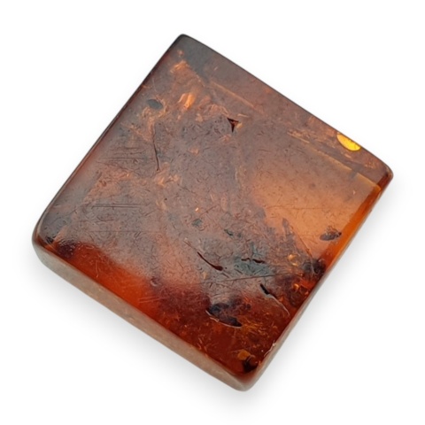 Bursztyn bałtycki płaski kwadrat 11x11 mm nr 9