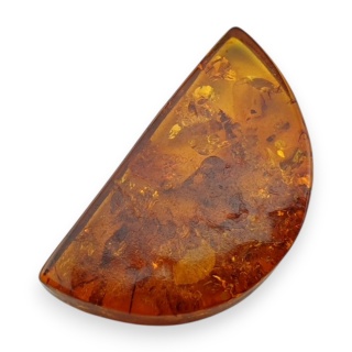 Bursztyn bałtycki płaskie półkole 22x12 mm nr 12