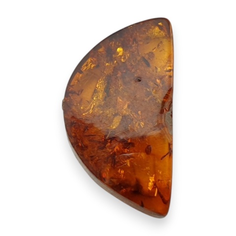Baltic amber flat semicircle 22x12 mm no 15