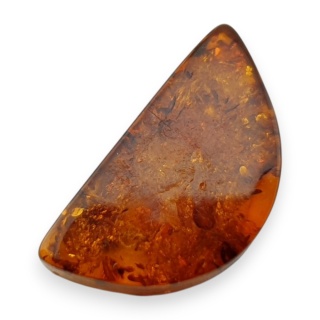 Bursztyn bałtycki płaskie półkole 22x12 mm nr 16