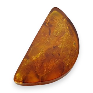 Bursztyn bałtycki płaskie półkole 22x12 mm nr 17