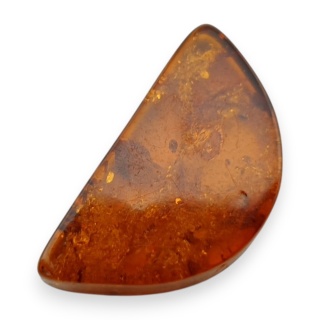 Bursztyn bałtycki płaskie półkole 22x12 mm nr 18