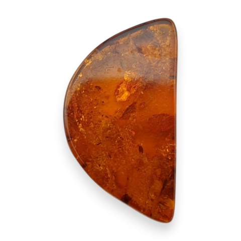 Baltic amber flat semicircle 22x12 mm no 18