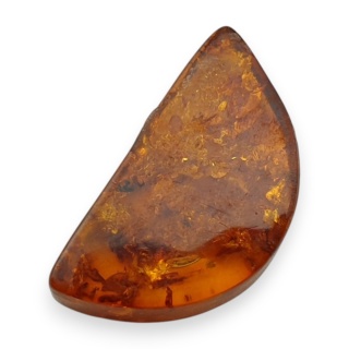 Bursztyn bałtycki płaskie półkole 22x12 mm nr 23