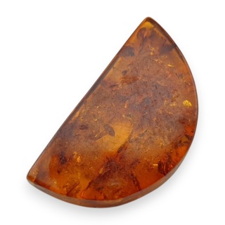 Bursztyn bałtycki płaskie półkole 22x12 mm nr 24