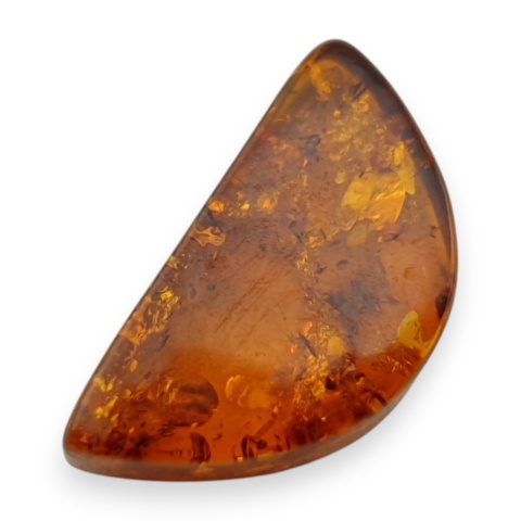 Bursztyn bałtycki płaskie półkole 22x12 mm nr 25